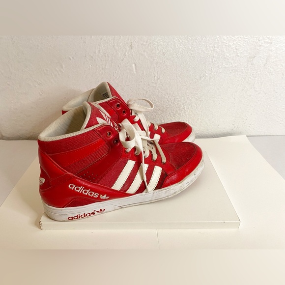 Adidas EVH 791004 High Top Athletic Shoe Sneakers - Red - Picture 2 of 6